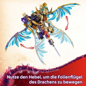 Set LEGO NINJAGO Lichtbogendrache 71836 cu 8 Minifiguri si Spinjitzu-Spinner - Img 3