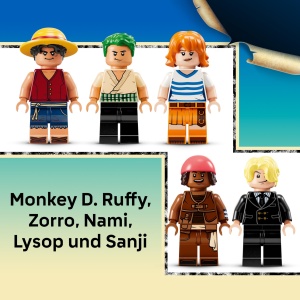 Set LEGO ONE PIECE - Vasul Pirat Flying Lamb (75639) - 1376 piese, 5 figurine - Img 5