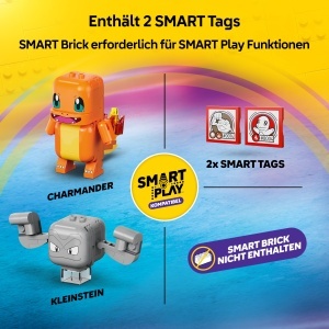 Set LEGO Pokemon Glumanda si Kleinstein - Interactiv, 198 piese, pentru copii de la 6 ani - Img 4