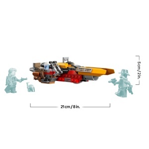 Set LEGO Star Wars 75437 Cobb Vanth Speeder cu 2 Figurine, 207 Piese, Interactiv - Img 8
