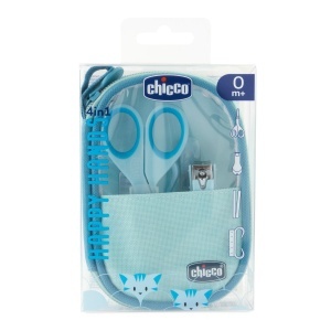 Set Manichiura pentru Fete Chicco, cu 5 Piese, Culoare Albastra
