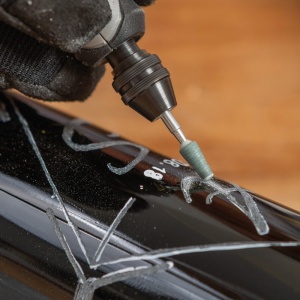 Set Micro Accesorii Dremel 729-01 pentru Gravare si Sculptura, 11 Piese, Gri - Img 8