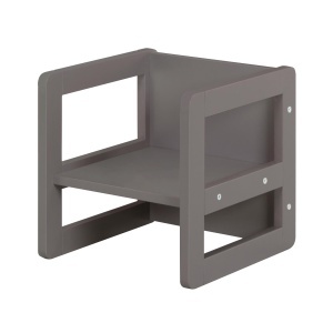 Set mobilier copii Roba 3in1 multifunctional lemn MDF culoare antracit - Img 8