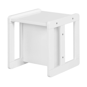 Set mobilier copii roba - banca si hocker 3 in 1, alb, din MDF - Img 9
