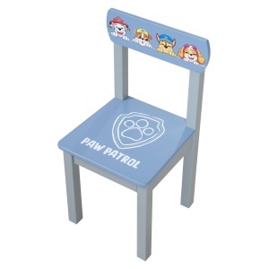 Set mobilier pentru copii Paw Patrol - 2 scaune masa, grialbastru, din lemn - Img 7