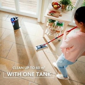 Set mop Vileda H2Pro cu galeata Sistem cu 2 rezervoare Microfibra Ergonomic Eco-friendly - Img 5