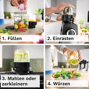 Set multifunctional de maruntire Bosch MUZS68CG, compatibil cu masini de bucatarie Serie 6, 8 si OptiMUM - Img 5