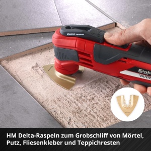 Set Multitool Einhell XL-PLUS-CASE 10 piese, cu accesorii pentru taiere si slefuire - Img 7