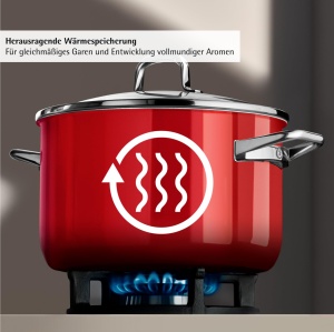 Set oale si cratite WMF Fusiontec Mineral Pro, 4 piese, rezistent la zgarieturi, compatibil inductie, Passion Red - Img 4