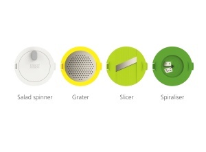 Set pentru prepararea salatelor Joseph Joseph Multi-Prep 4 functii compact multicolor - Img 8