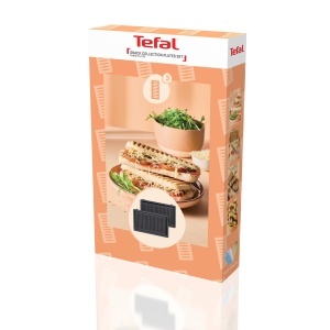 Set Placi Tefal Snack Collection XA8103F0, 2x Panini, Negru, Design Vertical