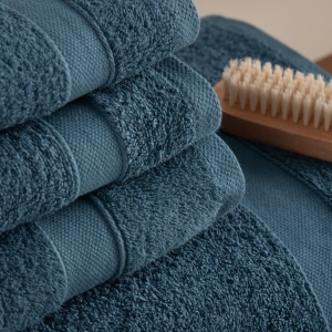 Set prosoape Todocama din bumbac 100, 550 gm, 8 piese, bleu marin - Img 2