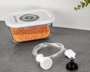 Set recipiente vacuum Rommelsbacher VCG 1, Borosilicant, BPA-free, 3 dimensiuni - Img 4