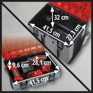 Set sistem modular Einhell E-Case Tower 120 kg transportabil 3 valize robuste - Img 9