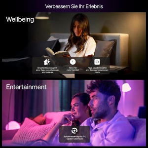 Set Starter Philips Hue Essential Bridge 4 Becuri LED E27, Alb si Colorat, Dimmabile - Img 7