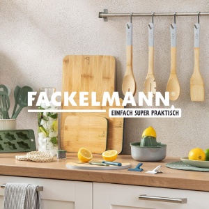 Set tacamuri pentru salata Fackelmann Bambus Balance Mineral Grey 100 FSC bambus - Img 7