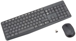 Set Tastatura si Maus Logitech MK235, Wireless, Standard, Compact