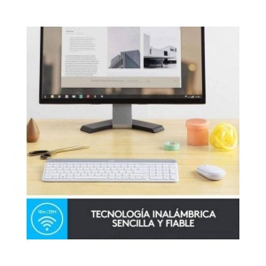Set Tastatura si Maus Logitech MK470 Slim, Wireless, Alb, QWERTY - Img 5