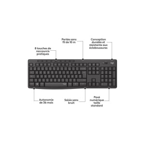 Set tastatura si mouse Logitech MK295, wireless, SilentTouch, confortabil - Img 5