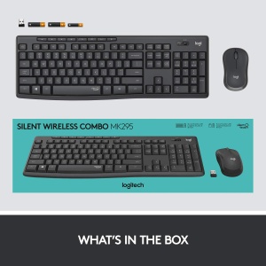 Set Tastatura si Mouse Logitech MK295, Wireless, SilentTouch, QWERTY, Negru - Img 7