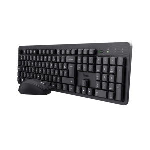 Set tastatura si mouse wireless Trust Ymo II, layout belgian AZERTY, silentios