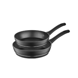 Set tigai Florina DELUX 2 piese Aluminiu Negru Antiaderent Compatibil Inductie