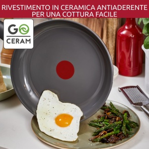 Set tigai Lagostina Ressource 3 piese antiaderente ceramica compatibile cu inductie si gaz - Img 3
