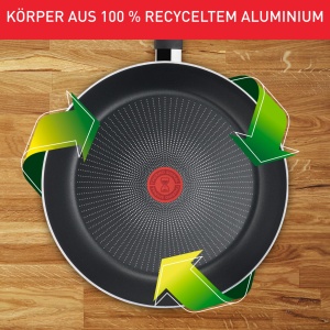 Set tigai Tefal Recycled On C2979032 2428 cm aluminiu reciclat compatibile inductie negru - Img 3