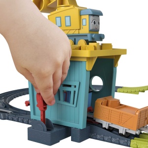 Set tren Fisher-Price HDY58 Thomas Friends 18 piese cu locomotiva motorizata albastru - Img 9