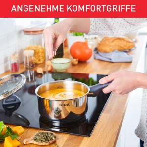 Set vase de gatit Tefal Daily Cook 11 piese otel inoxidabil antiaderent compatibil inductie - Img 5