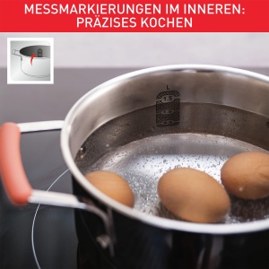 Set vase de gatit Tefal OptiSpace G721SD 13 piese otel inoxidabil compatibil inductie - Img 7