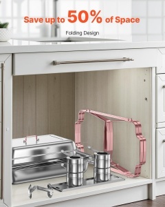 Set VEVOR Chafing Dish HZ-433 75L Rosegold Inox Durabil - Img 6
