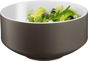 Set WMF Moto Salatschussel 3 piese Portelan si Cromargan Gri 26 cm - Img 5