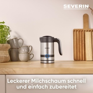Severin SM 3584 Spumator Electric de Lapte 200 ml Design Negru Mat si Inox - Img 3
