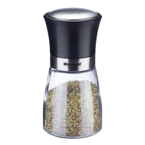 Shaker de condimente Westmark, cu capac de aroma, model de gauri fine, capacitate: 190 ml, sticla/otel inoxidabil/plastic, Blacky, transparent/negru/argintiu, 63502260 - Img 6