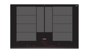 Siemens EX851LYV5E iQ700 Plita inteligenta cu inductie 80 cm autosuficienta fara rama Touch Slide varioInduction Plus Intelligent flexZones Frying Sen