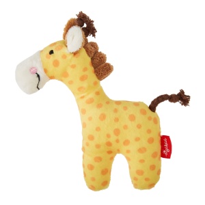 Sigikid 41170 Rassel Giraffe Orange Jucarie pentru Bebelusi Lavabila