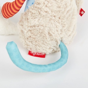 SIGIKID 42842 Jucarie moale pisica patchwork Jucarie de plus draguta pentru joaca si imbratisare din amestec de materiale moi pentru bebelusi si copii, baieti si fete de la 0 luni la 8 ani Multicolor/Pisica 30 cm - Img 9