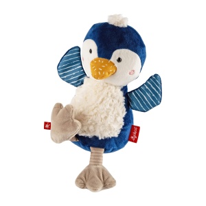 SIGIKID 43274 Penguin Patchwork Sweety, plus, jucarie de plus, animal de plus, moale dragalas, culori clasice, de la 3 luni