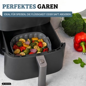 Silikonform pentru Friteuza cu Aer Cald Westmark Square Mini 18,5 x 18,5 cm - Img 9