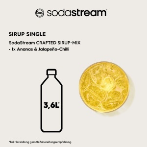 Sirop de cocktail SodaStream Crafted Mixers Ananas Jalapeno, 330 ml, alcool free - Img 3