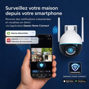Sistem de alarma Daewoo AM311 cu touchscreen, camera, senzori de miscare si GSM - Img 3