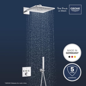 Sistem de dus GROHE Precision SmartControl 310, 31cm, cu termostat, cromat - Img 2