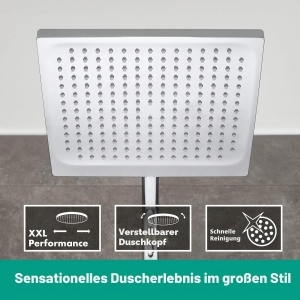 Sistem de dus hansgrohe Crometta E cu termostat, cap de dus 240 mm, crom - Img 3
