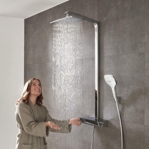 Sistem de dus hansgrohe Raindance Select E, 360 x 190 mm, crom, cu termostat - Img 6