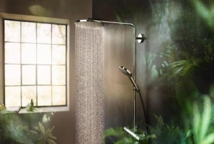 Sistem de dus hansgrohe Raindance Select S 240, 3 tipuri de jet, bronz periat - Img 4
