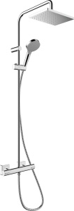 Sistem de dus hansgrohe Vernis Shape cu termostat, dus de ploaie 230x170 mm, crom