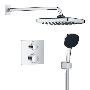 Sistem de dus incorporabil GROHE Precision 250, 25cm, cu termostat, crom