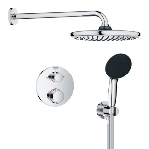 Sistem de dus incorporabil GROHE Precision 250, crom, 25cm, cu termostat