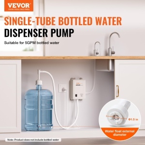 Sistem de pompare VEVOR pentru dozator de apa 5 galoane pompa electrica automata compatibila cu aparate de cafea si frigidere - Img 2